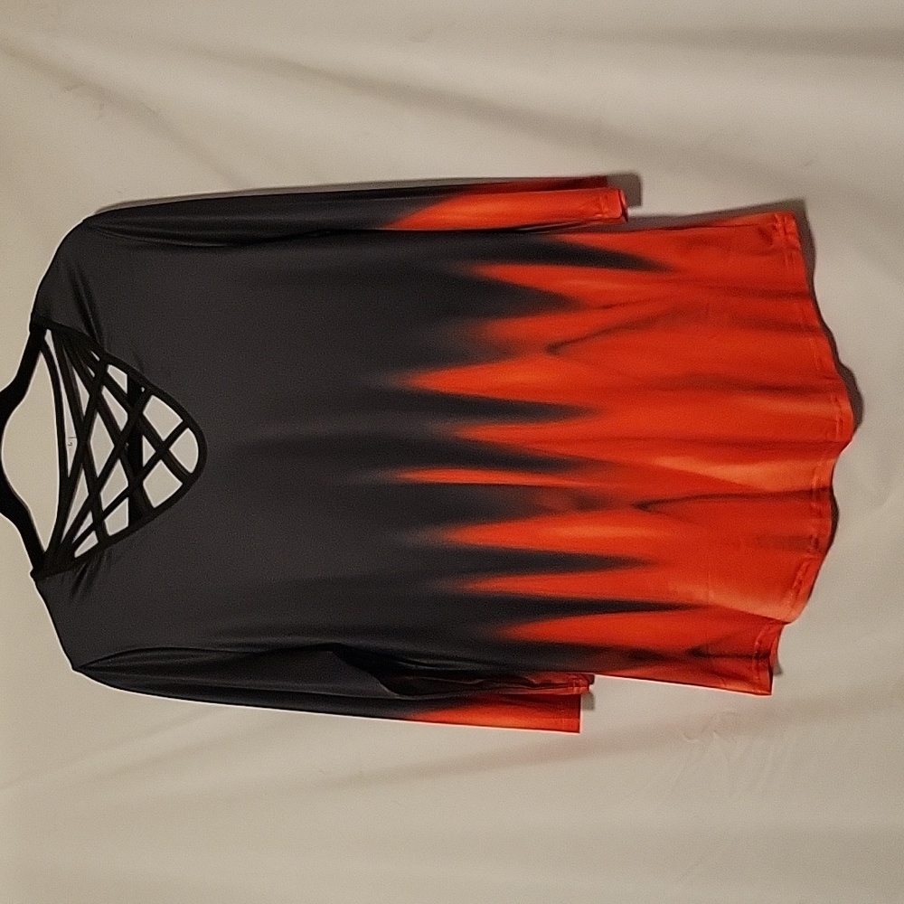 Womens Top Black with Red